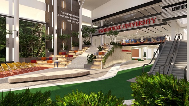 The Borneo Atrium will be the heart of the campus.